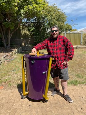 Reece's custom Ugly Dan smoker