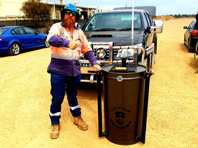 Robbo with his Ugly Dan smoker